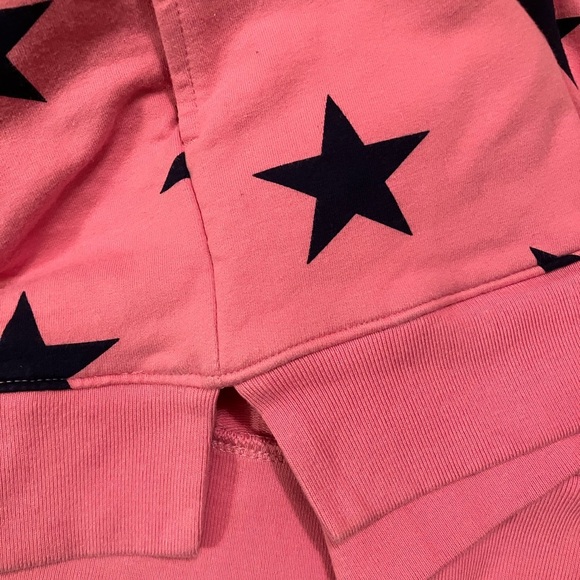 Primary Kids Star Sweatshirt (Size 6-7, Pink with Navy Stars, Pockets!) - Picture 9 of 9